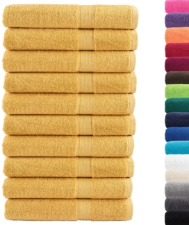 vidaXL Premium-Saunatücher SOLUND 10 Stk Gold 80x200 cm 600 g/m² 137292