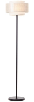 Brilliant Leuchten No. 93134-09 Standleuchte Odar 1-flammig E27 schwarz beige