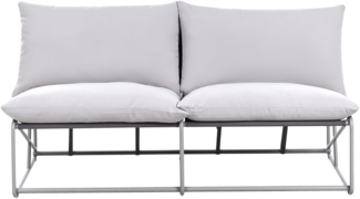 Gartensofa 2-Sitzer PICO Metall Grau