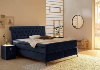 Jockenhöfer Gruppe Boxspringbett Scarlett mit einer hochwertigen 7-Zonen-Tonnentaschenfederkernmatratze (H3, H3/H4 oder H4), und einem 9cm Kaltschaum-Topper