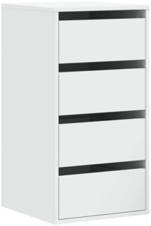 vidaXL Kommode Weiß 40x41x76 cm Holzwerkstoff 852861