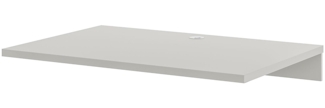 Schreibtischplatte vito Vary - 120 cm , Grau , 120 x 16 x 80 cm