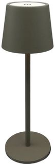 Coen Bakker Deco BV LED Außen-Tischleuchte Portable Light, mehrere Helligkeitsstufen, LED, warmweiß, kaltweiß, neutralweiß, USB dimmbar touch Metall taupe matt 40 LED 26,5cm