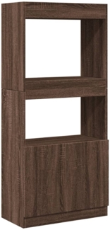 vidaXL Highboard Braun Eichen-Optik 63 x 33 x 140 cm Holzwerkstoff 855112