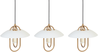 Hängeleuchte NATTAI Metall Weiß