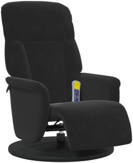 vidaXL Massage Relaxsessel Schwarz 91 x 71 x 105 cm Samt 42018600