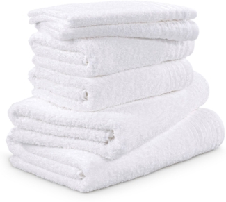 Möve Handtuch Set New Classic, Walkfrottier (Set, 6-St), 2x Gäste-, 2x Hand- und 2x Duschtücher