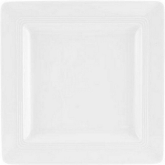 Friesland Porzellan Frühstücksteller Jeverland Weiß, eckig 21,5x21,5 cm