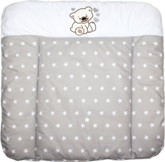 Primawela Wickelauflage Baby Wickeltischauflage Auflage für Wickeltisch- Bärchen mit Herzen