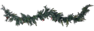 Weihnachtsgirlande LED WHITEHORN 180 cm Dunkelgrün