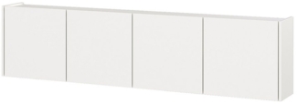 Lomadox Sideboard PAALI-01, in weiß, grifflos, hängend, 183 cm breit