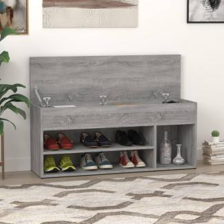 vidaXL Schuhbank Grau Sonoma 105x30x45 cm Holzwerkstoff 816057