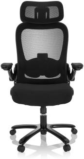 hjh OFFICE XXL Drehstuhl INSTRUCTOR SW I PRO Stoff/Netzstoff Schwarz