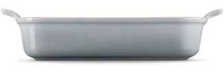 LE CREUSET Auflaufform Auflaufform Tradition rechteckig perlgrau 32cm, Steinzeug