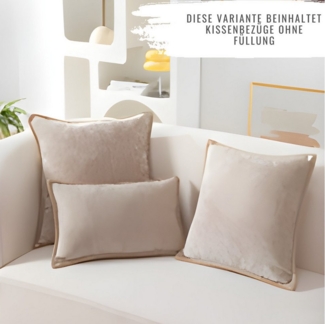 Interior by Hakito Dekokissen 2er Set Kissenbezug inklusive Füllkissen Landhaus Kissen Füllung Farm, Kissenhülle mit Füllung