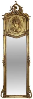 Casa Padrino Antikstil Spiegel 55 x H. 160 cm - Barock Wandspiegel