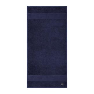 LACOSTE Gästetuch - LLECROCO, Handtuch, Bio-Baumwolle Marine 40x60 cm