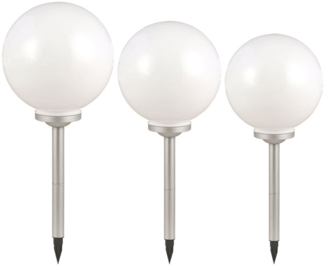 3er Set LED Solarleuchten für den Außenbereich