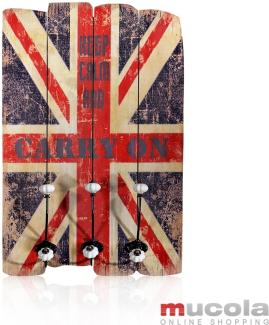 60cm England Flagge Flurgarderobe Garderobenpaneel Wandgarderobe Wandpaneel NEU