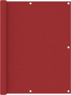 vidaXL Balkon-Sichtschutz Rot 120x400 cm Oxford-Gewebe 135041