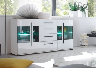 Sideboard Cantara mit LED-Beleuchtung 2-türig 150cm weiß