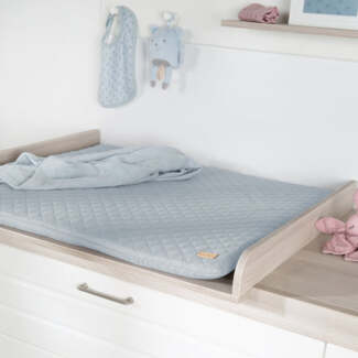 roba Wickelauflage soft 'roba Style' 85 x 75 cm - Abwischbar - Hellblau