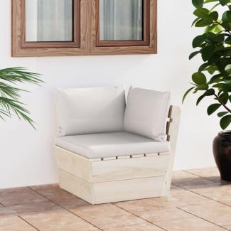 vidaXL Garten-Paletten-Ecksofa mit Kissen Imprägniertes Fichtenholz 3063350