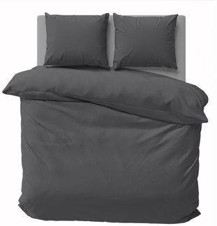 Visaggio Bettwäsche Mikrofaser Uni 135x200 155x220 200x200 Einfarbig Allergiker geeignet, Microfaser, 3 teilig, Einfarbige Bettbezug Set, mit YKK Reißverschluss, Atmungsaktiv