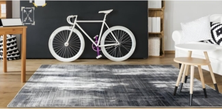 Vente-unique - Teppich im Used-Look - 160 x 230 cm - Polypropylen - Grau - BLURRY