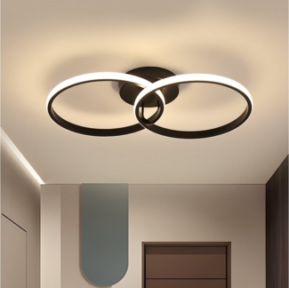 Goeco LED Deckenleuchte Energiesparende Dekolampe, 42W LED-Lampe, für Schlafzimmer, Büro, mit kreisförmigem Kreuz und hocheffizienter LED-Lichtquelle