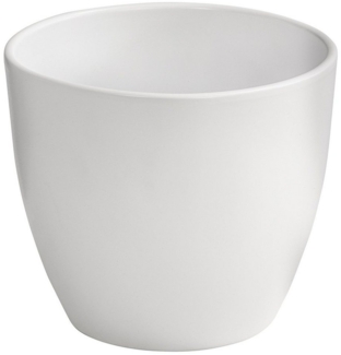 Dehner Übertopf Lina, Ø 22 - 36 cm, Höhe 19 - 29 cm, Keramik, Zeitlos, hochwertig auf jeder Fensterbank, für Pflanzen aller Art