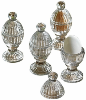 Mirabeau Geschirr-Set Eierbecher 4er Set Uvirel klar, Glas