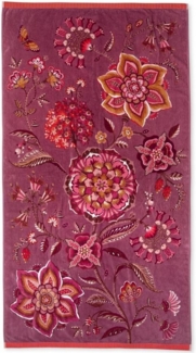 PIP Studio Family Strandtuch Liegetuch 100x180 Viva la Vida lila beere Blumen Floral