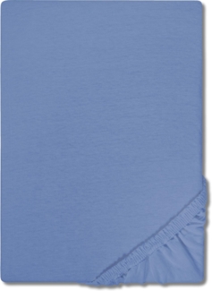 CloudComfort Basic Spannbettlaken Jersey-Stretch blau 180x200 - 200x200 cm