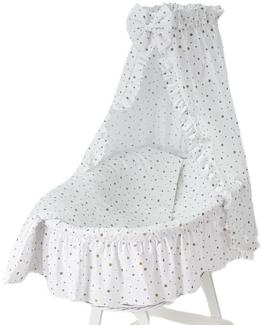 Babymajawelt Babybettbezug Ersatz Bett Set für Stubenwagen ver. Designs, Stoff Ausstattung, (5 St), Limited, Luftig Leicht, Allergiker geeignet, Fabelhaft - Made in EU
