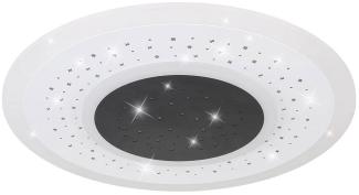 LED Deckenleuchte, Fernbedienung, dimmbar, weiß, D 46 cm