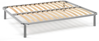 Dmora Doppelbett Lattenrost Orthopädisches Alga, orthopädisches Untergestell aus Birkensperrholz mit 14 Latten, 100 % Made in Italy, 180 x 200 x 34 cm