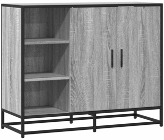 vidaXL Sideboard Grau Sonoma 92x35x76 cm Holzwerkstoff 849022
