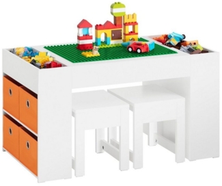 SoBuy Kindersitzgruppe KMB75, Kindertisch mit 2 Stühlen Kindersitzgruppe Spieltisch Kinder Tisch Set