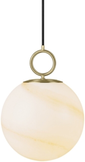 Halo Design 745609 Pendelleuchte Stockholm 24cm Glas marmor braun