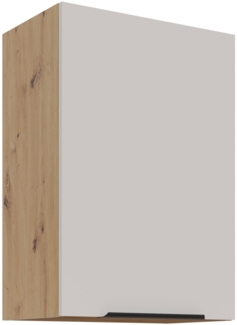 Küchen Hängeschrank 50 cm Küche SOLANO Kaschmir beige matt + Eiche Artisan matt Küchenzeile Küchenblock Küche Einbauküche