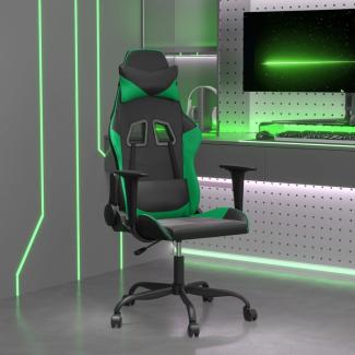 vidaXL Gaming-Stuhl Schwarz und Grün Kunstleder 3143644