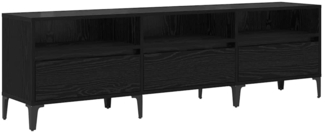 vidaXL TV-Schränk Schwarz Eichen-Optik 150 x 30 x 44,5 cm 879485