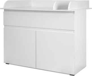 Wickelkommode Junis / Image, Holzwerkstoff, Weiß, 120 x 102 x 45 cm