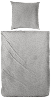 Primera Bettwäsche Biber-Bettwäsche Leo, Biber, 2 teilig, mit dezentem Leo-Design