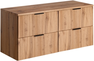 ADEL Badmöbel-Set 120 cm mit Tischplatte (46x120cm), Eiche Wotan