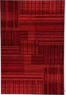 TOM TAILOR HOME Teppich Stripy Pat, rechteckig, Höhe: 5 mm, Flachgewebe, modernes Patchworkdesign, gestreift, Chenille, Wohnzimmer
