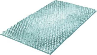 Kleine Wolke Badematte Cory, Höhe 24 mm, rutschhemmend beschichtet, fußbodenheizungsgeeignet, Polyester, quadratisch, Badteppich, modischer Farbverlauf, Hoch-Tief Effekt, waschbar