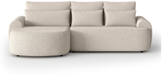 Beautysofa Ecksofa mit Schlaffunktion Olivio, mit Wellenfedern, gepolstertes Ecksofa, im modernen Stil, mit Bettkasten