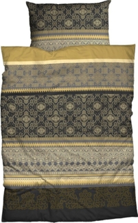 CASATEX Bettwäsche Giuliana, Satin, 3 teilig, außergewöhnliches Design, intensive Farben